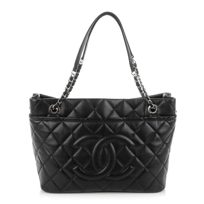 Chanel Caviar Quilted Timeless CC Soft Tote Black 1 of 7