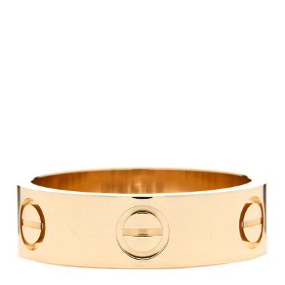 Cartier 18K Yellow Gold 5.5mm LOVE Ring 53 6.5 3 of 5