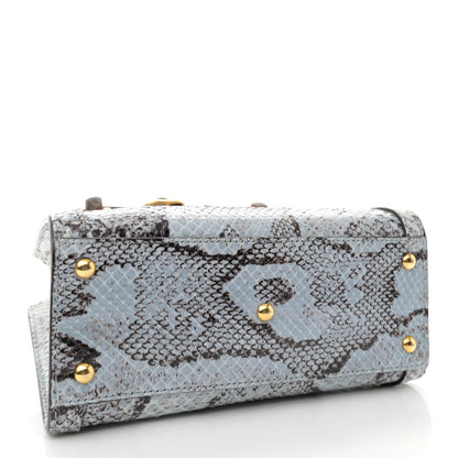 Gucci Snakeskin Mini Diana Tote Bag Blue 4 of 11
