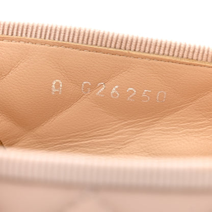 Chanel Lambskin Quilted CC Cap Toe Ballerina Flats 37 Light Pink 8 of 9
