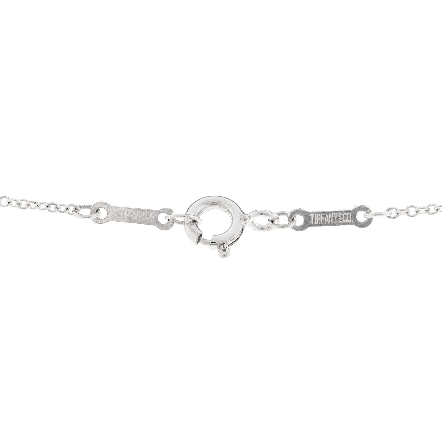 Tiffany Sterling Silver 16mm Elsa Peretti Open Heart Pendant Necklace 5 of 5