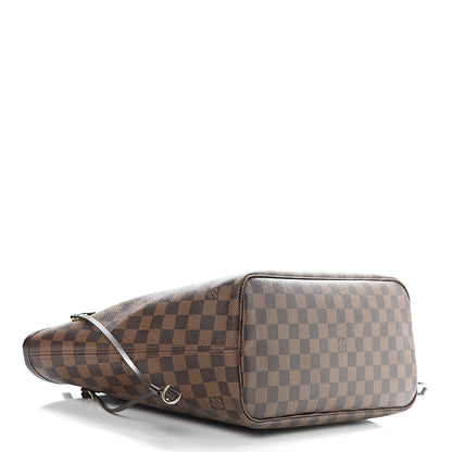 Louis Vuitton Damier Ebene Neo Neverfull MM Rose Ballerine 4 of 11