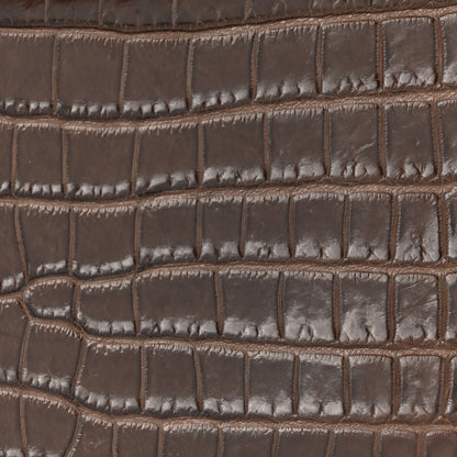 Hermes Matte Porosus Crocodile Birkin 35 Chocolate 8 of 14