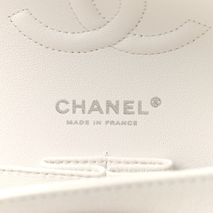 Chanel Caviar Quilted Medium Double Flap White 6 of 9