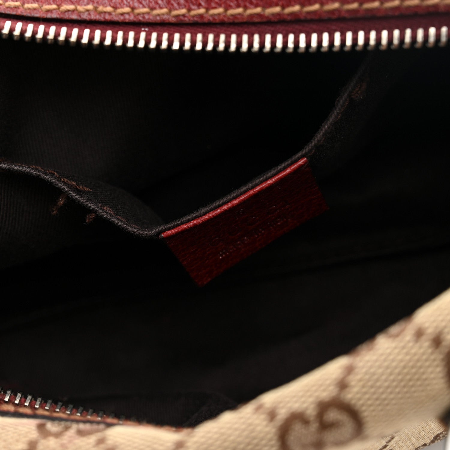 Gucci Monogram Mini Boston Handbag Red 11 of 12