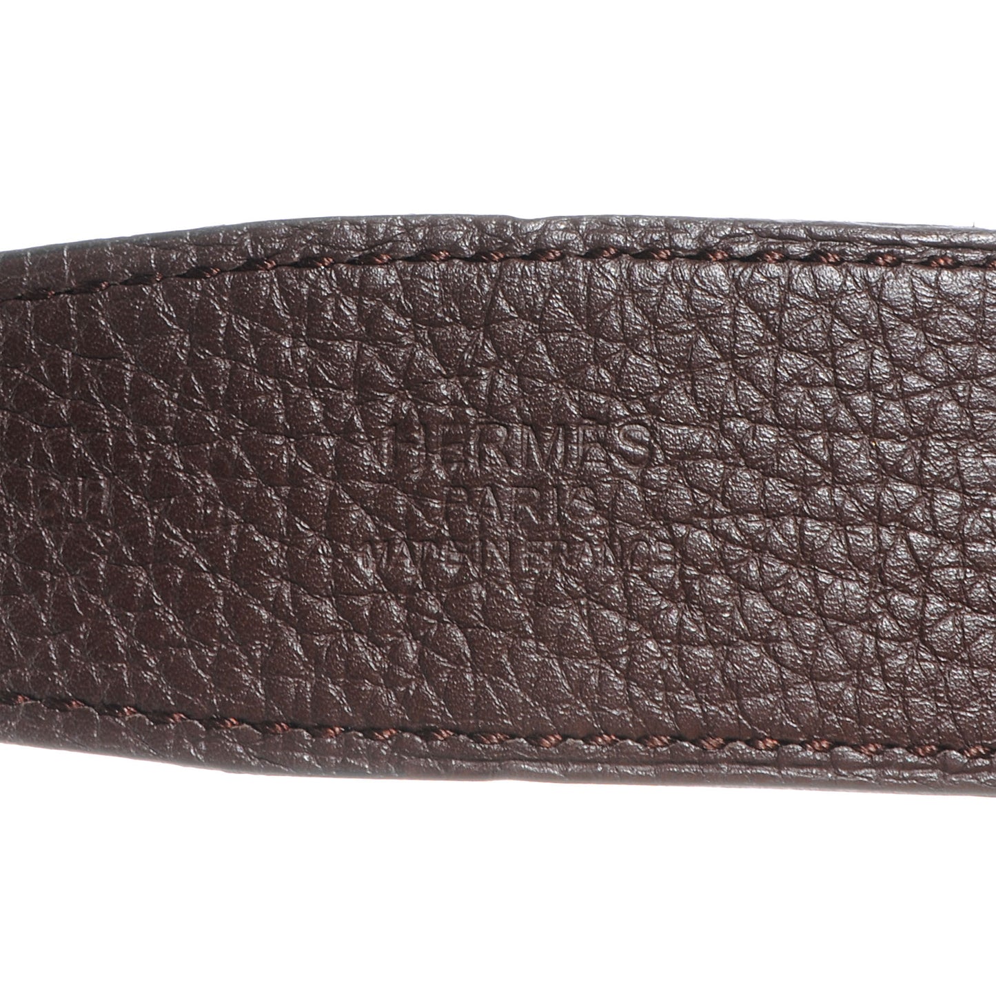 Taurillon Clemence Box Reversible Constance 32mm Brushed Silver H Belt 95 Ebene Noir