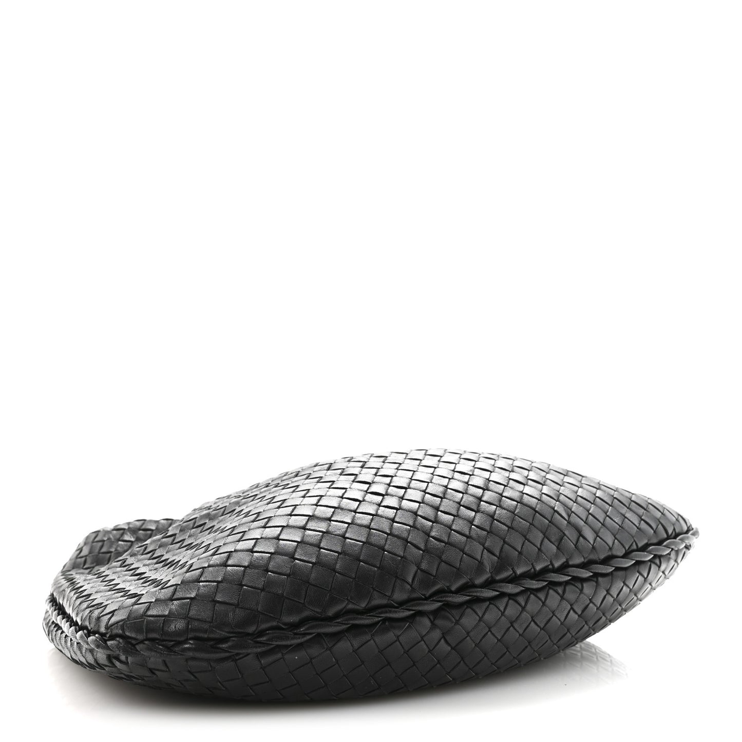 Nappa Intrecciato Medium Veneta Hobo Black