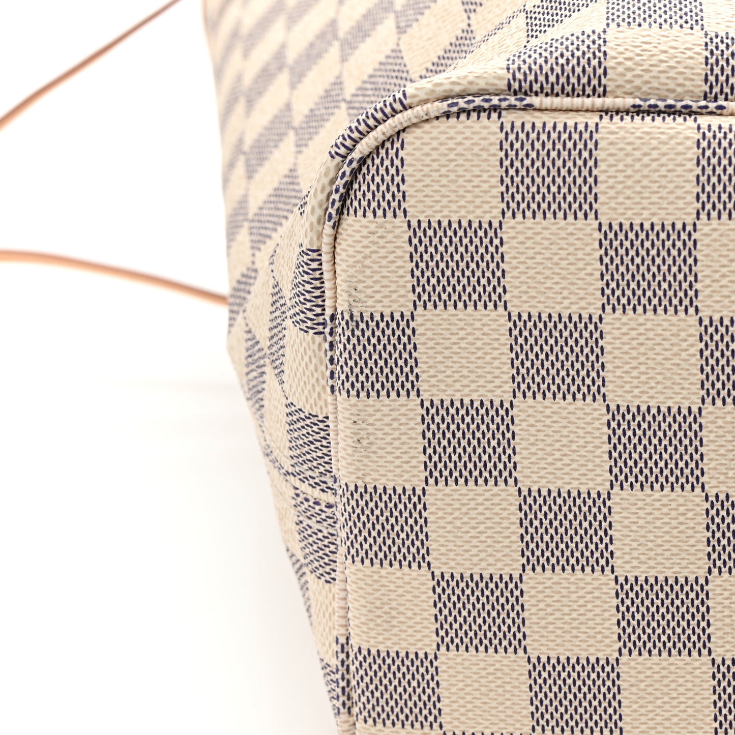 Damier Azur Neo Neverfull MM Rose Ballerine