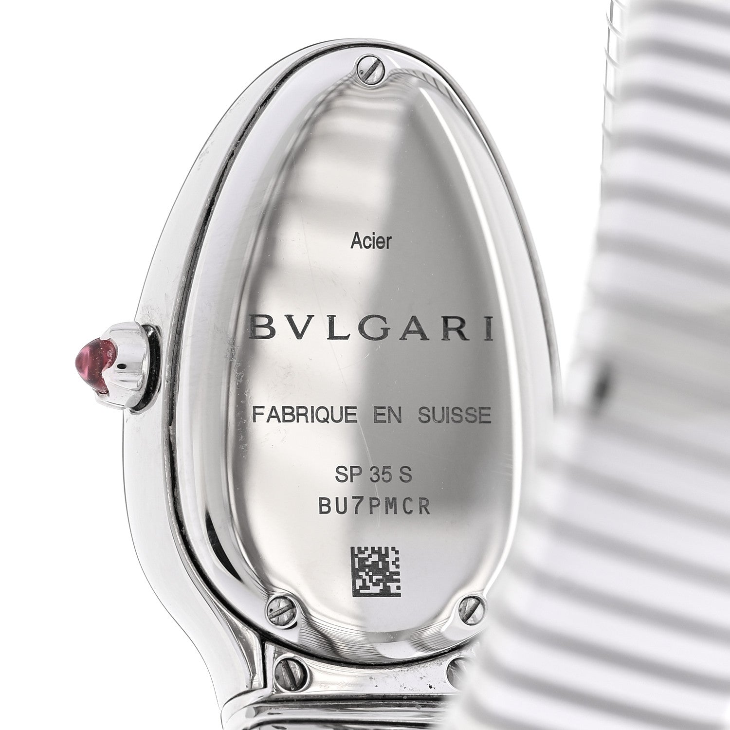 Bulgari Stainless Steel Diamond Bezel 35mm Serpenti Tubogas Quartz Watch 4 of 5