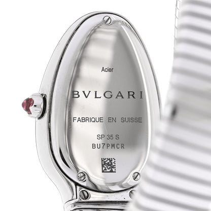 Bulgari Stainless Steel Diamond Bezel 35mm Serpenti Tubogas Quartz Watch 4 of 5