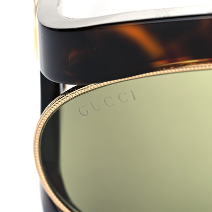 Gucci Oval Sunglasses GG0233S Tortoiseshell Gold 7 of 7