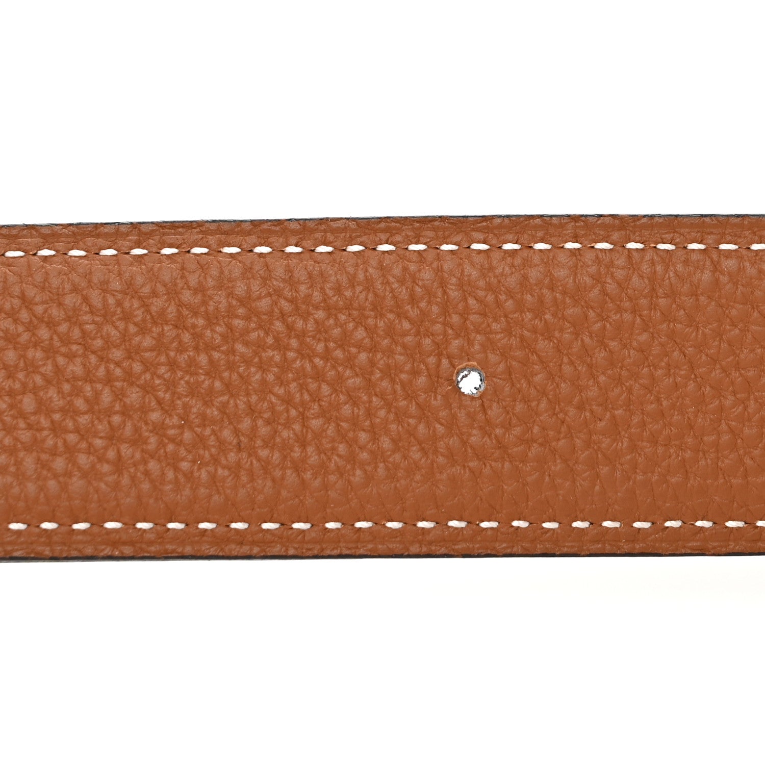 Hermes Box Togo Reversible Polished 32mm Quizz H Belt 105 Black Gold 6 of 8