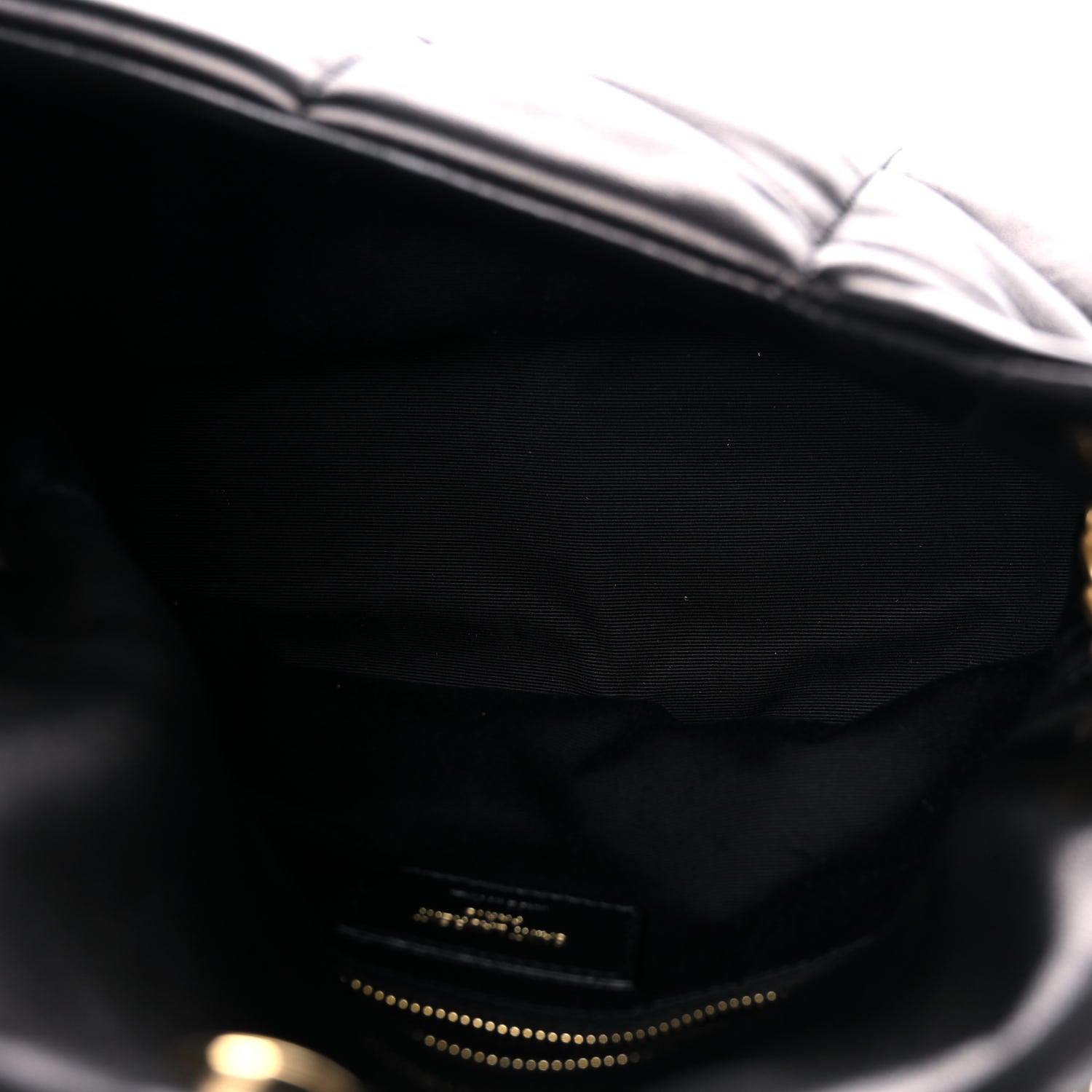 Saint Laurent Lambskin Quilted Small Loulou Puffer Monogram Chain Satchel Black 5 of 15
