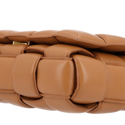 Bottega Veneta Lambskin Maxi Intreccio Padded Chain Cassette Crossbody Bag Caramel 10 of 11