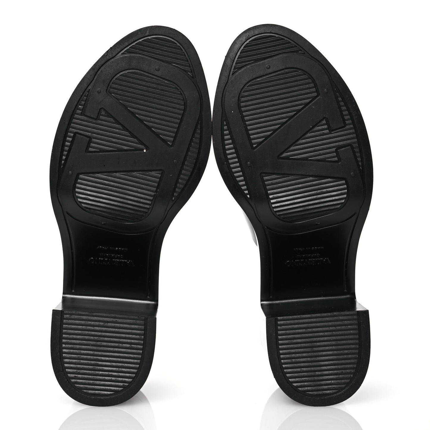 Rubber VLogo PM Platform Slide Sandals 38 Black