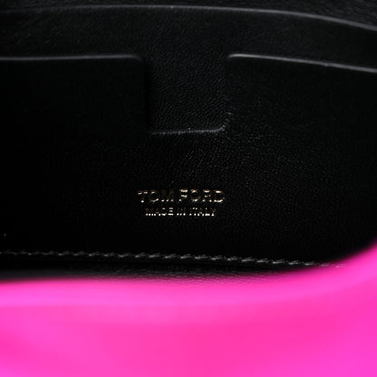 Tom Ford Satin Mini Label Chain Shoulder Bag Hot Pink 6 of 10