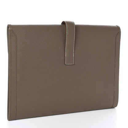 Hermes Epsom Jige 34 GM Clutch Etoupe 3 of 8