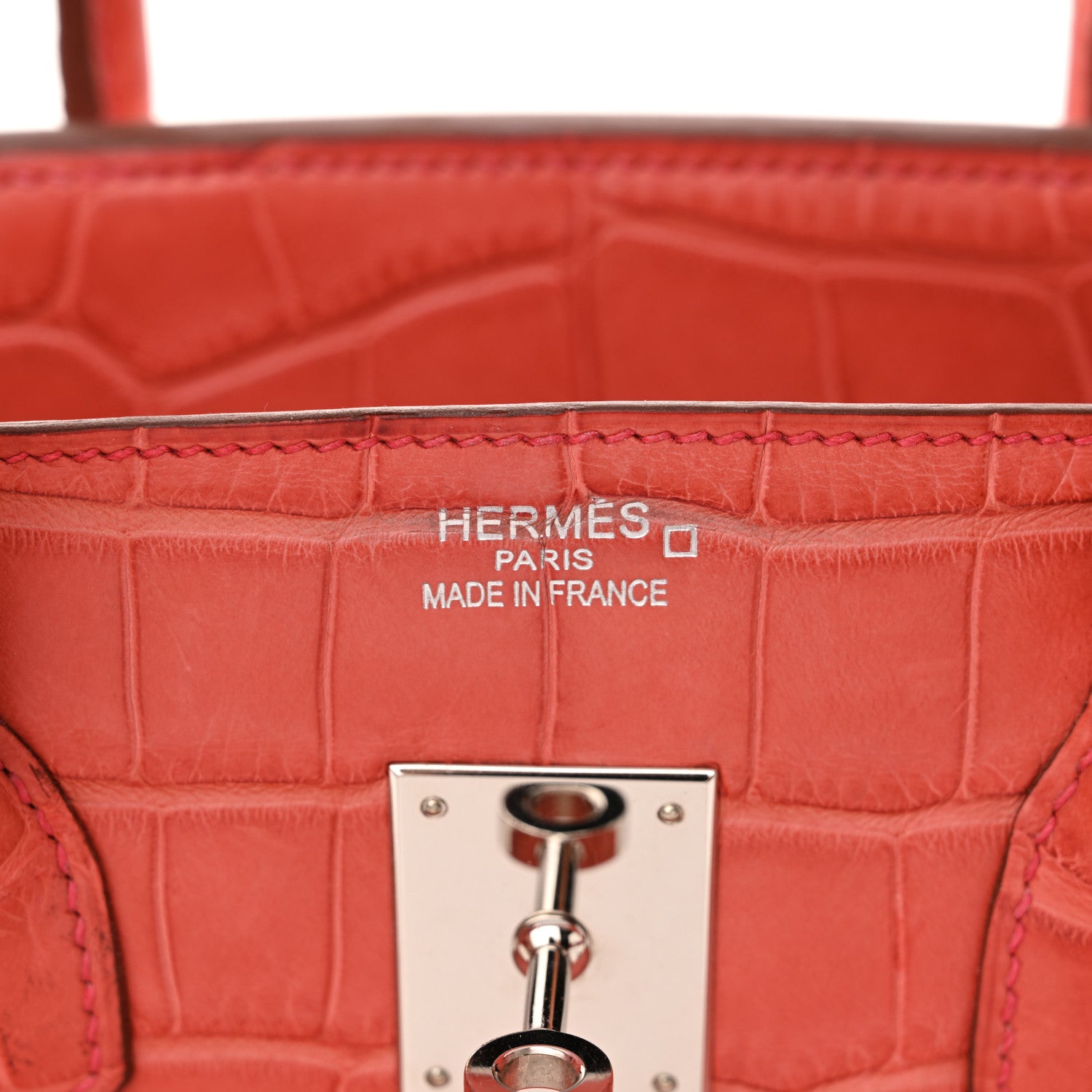 Hermes Matte Alligator Birkin 35 Bougainvillea 6 of 18