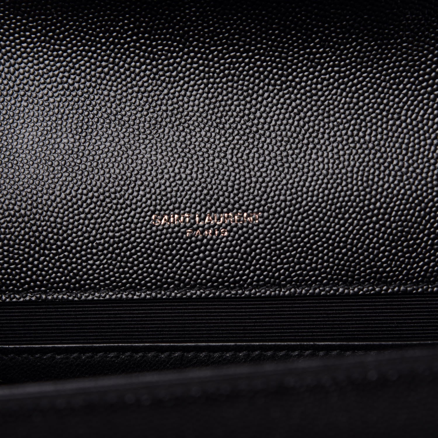 Saint Laurent Grain De Poudre Medium Classic Monogram Kate Satchel Black 6 of 10