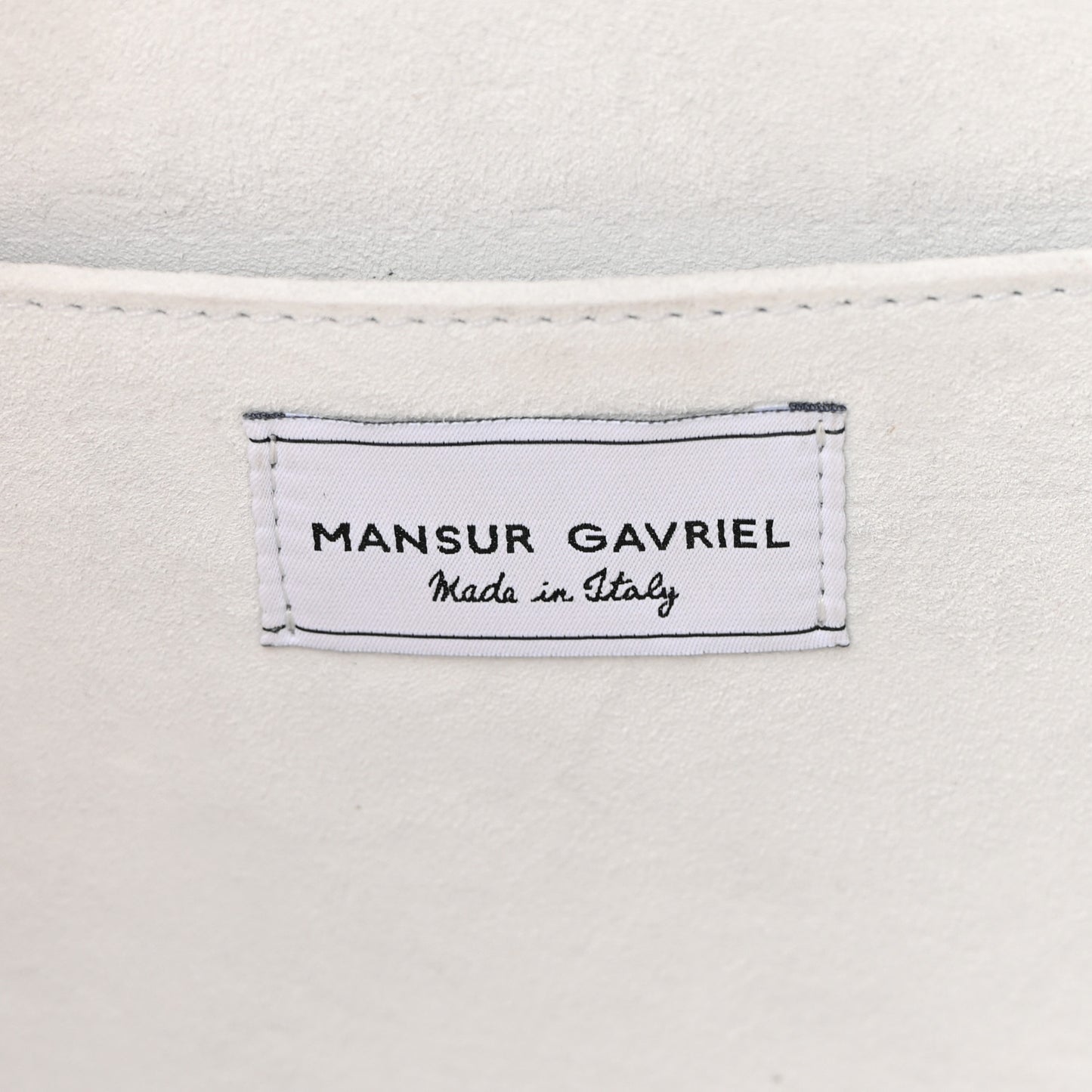 Calfskin Circle Crossbody Bag White