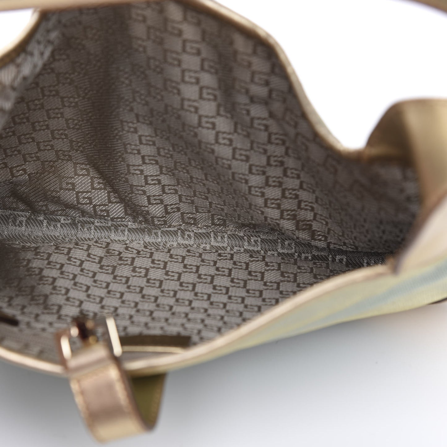 Metallic Calfskin Jackie O Hobo Gold