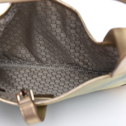 Gucci Metallic Calfskin Jackie O Hobo Gold 4 of 9
