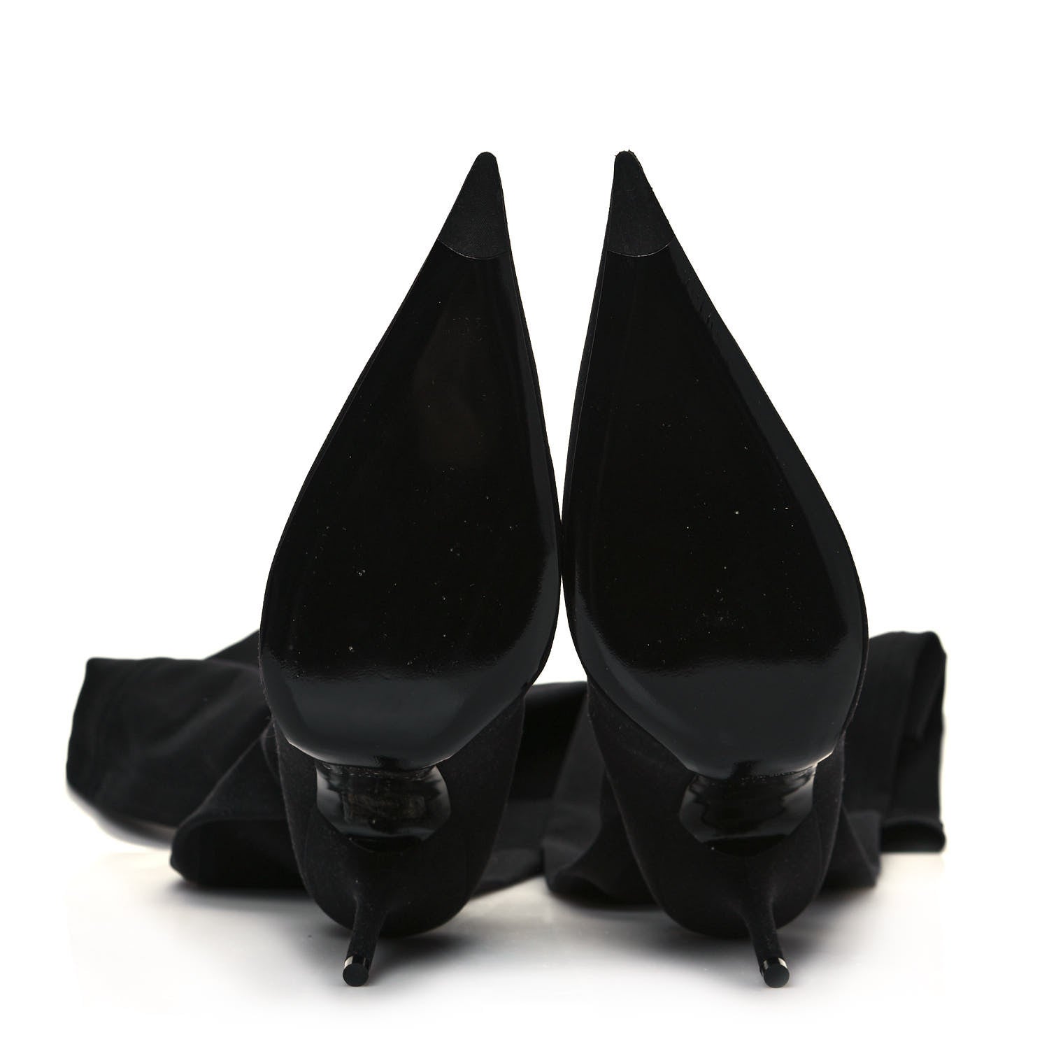 Balenciaga Spandex Pointed Toe Knife Thigh High Boots 41 Black 5 of 6