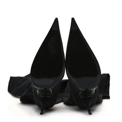 Balenciaga Spandex Pointed Toe Knife Thigh High Boots 41 Black 5 of 6