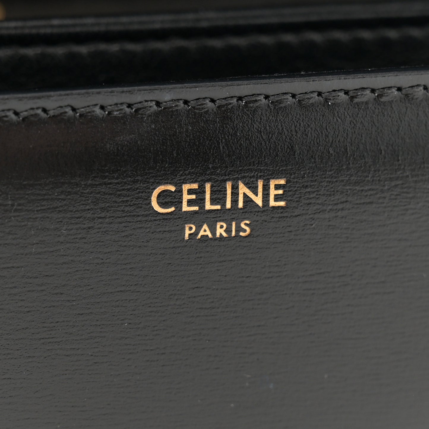 Shiny Calfskin Medium Triomphe Black