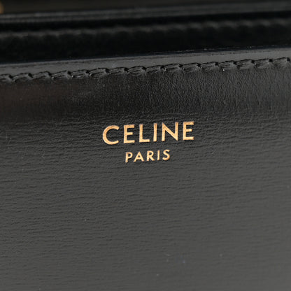 Celine Shiny Calfskin Medium Triomphe Black 6 of 11