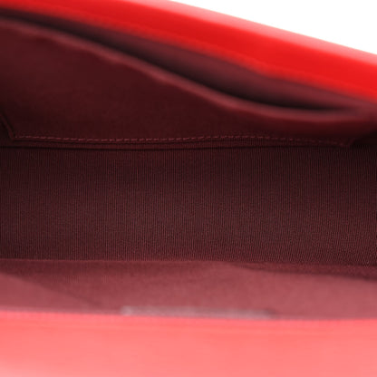 Chanel Goatskin Patent Quilted New Medium Boy Flap Red 5 of 15