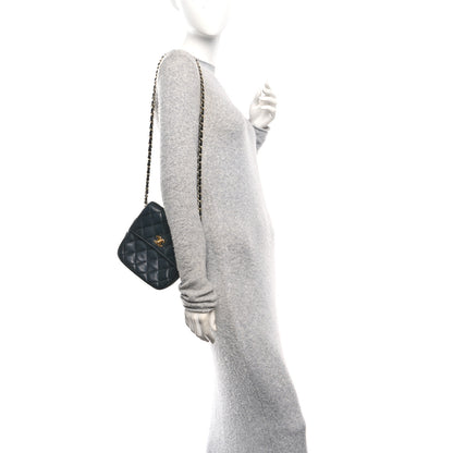 Chanel Lambskin Quilted Mini Flap Crossbody Black 2 of 12