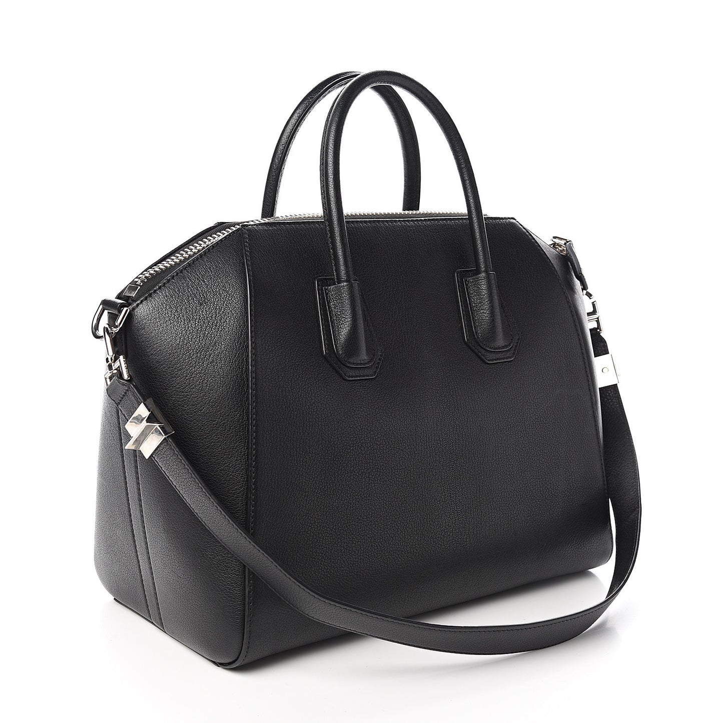 Sugar Goatskin Medium Antigona Black