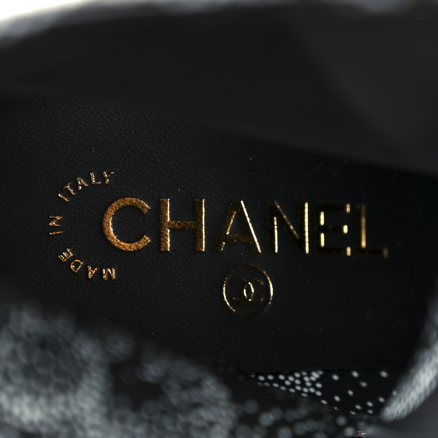 Chanel Calfskin Camellia Printed Ankle Boots 39 Black White 8 of 10