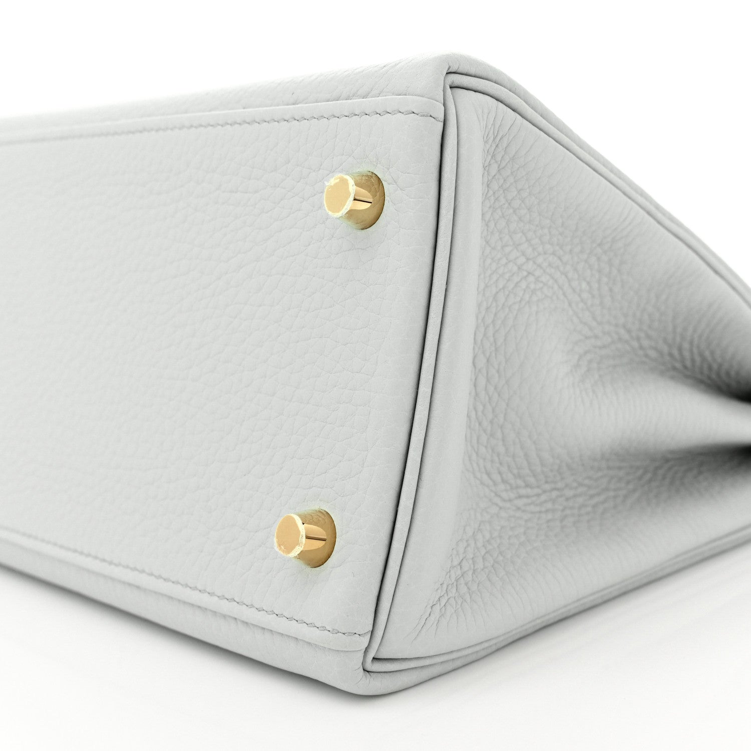 Hermes Taurillon Clemence Kelly Retourne 28 Bleu Pale 10 of 12