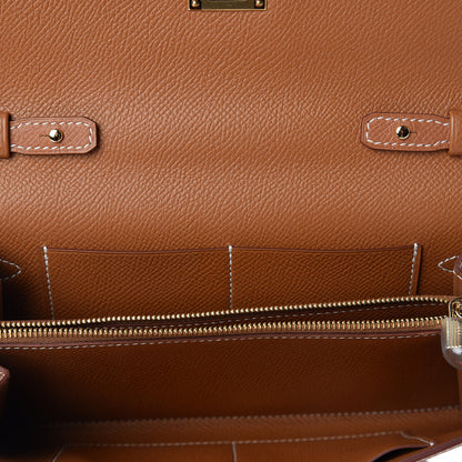 Hermes Epsom Kelly Wallet To Go Gold 4 of 9