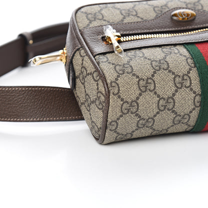 Gucci GG Supreme Monogram Web Small Ophidia Belt Bag 85 34 Dark Brown 7 of 9
