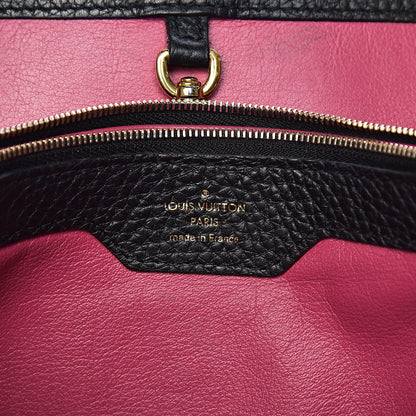 Louis Vuitton Taurillon Capucines MM Black 6 of 9