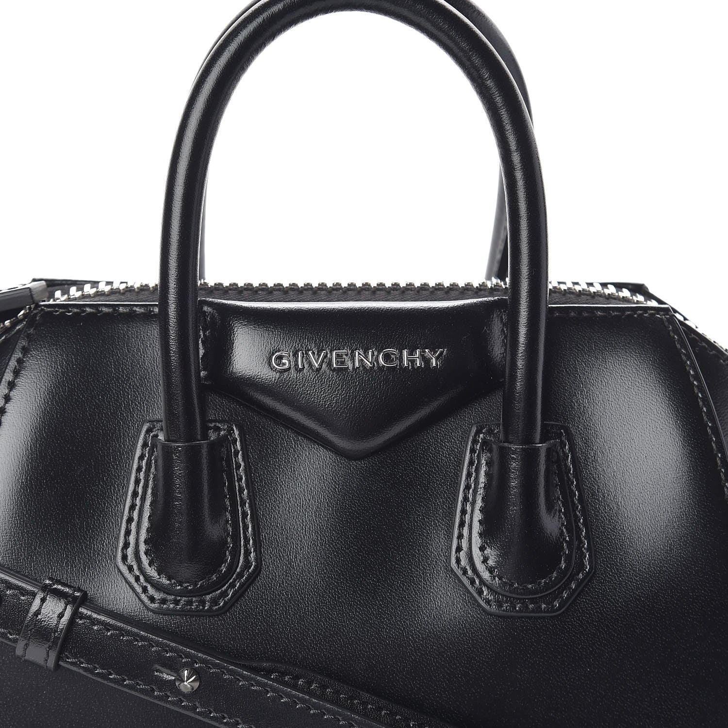 Givenchy Shiny Lord Calfskin Mini Antigona Black 8 of 10
