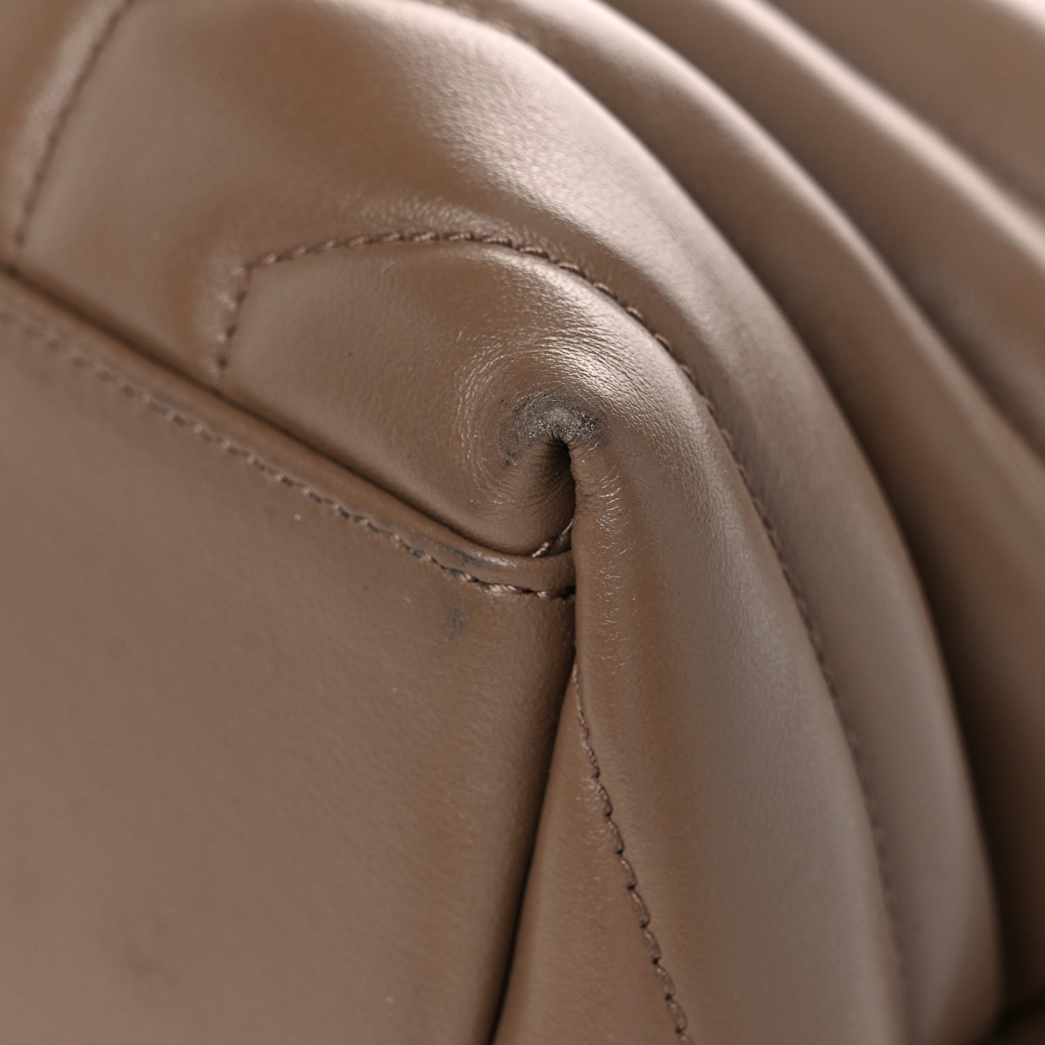 Saint Laurent Calfskin Y Quilted Monogram Medium Loulou Chain Satchel Taupe 5 of 17