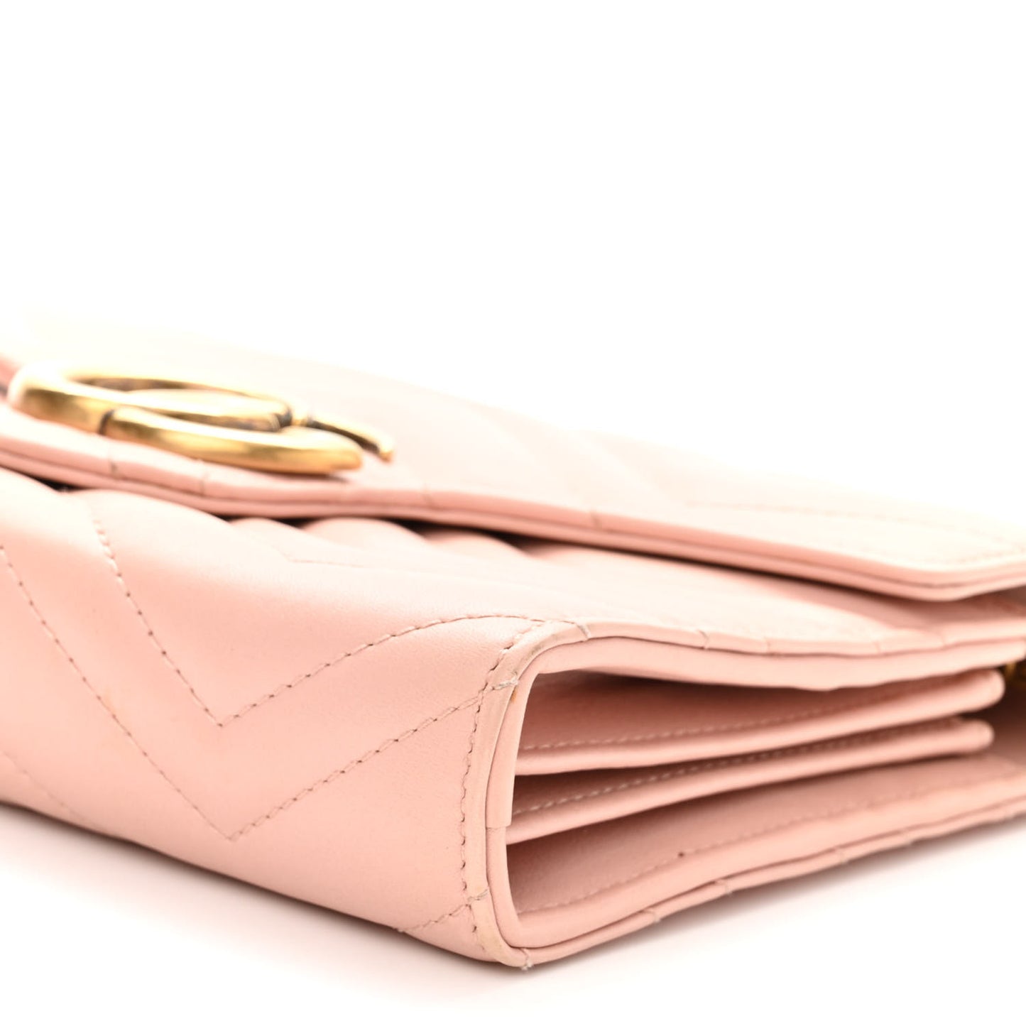 Calfskin Matelasse GG Marmont Chain Wallet Perfect Pink