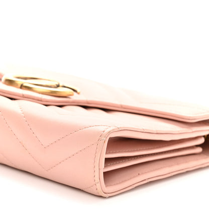 Gucci Calfskin Matelasse GG Marmont Chain Wallet Perfect Pink 9 of 10