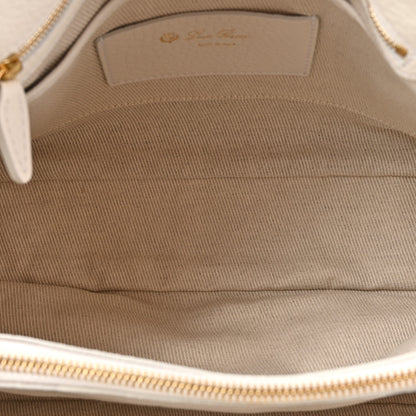 Loro Piana Grained Calfskin Bellevue Odessa White 5 of 13