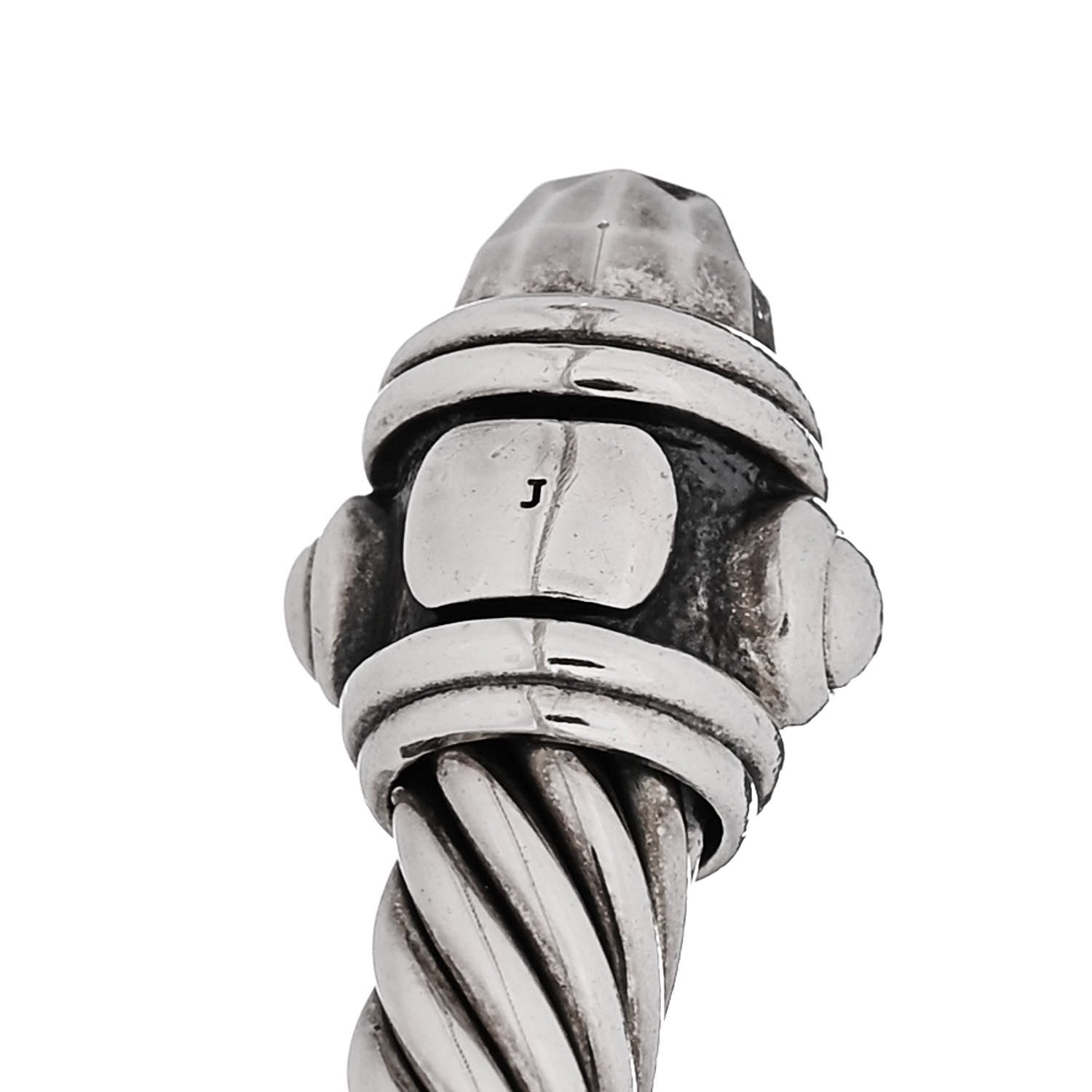 David Yurman Sterling Silver 5mm Cable Renaissance Bracelet 4 of 4