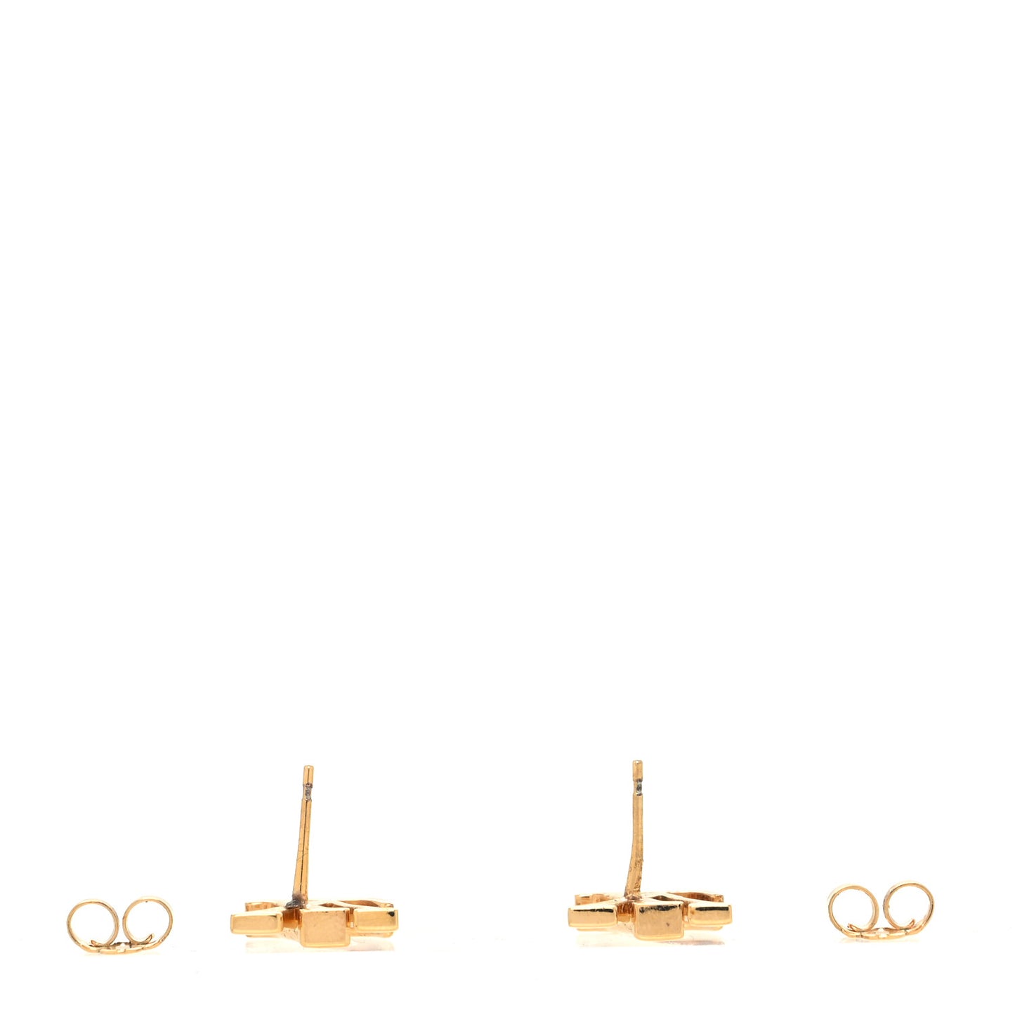 Metal LV Iconic Earrings Gold