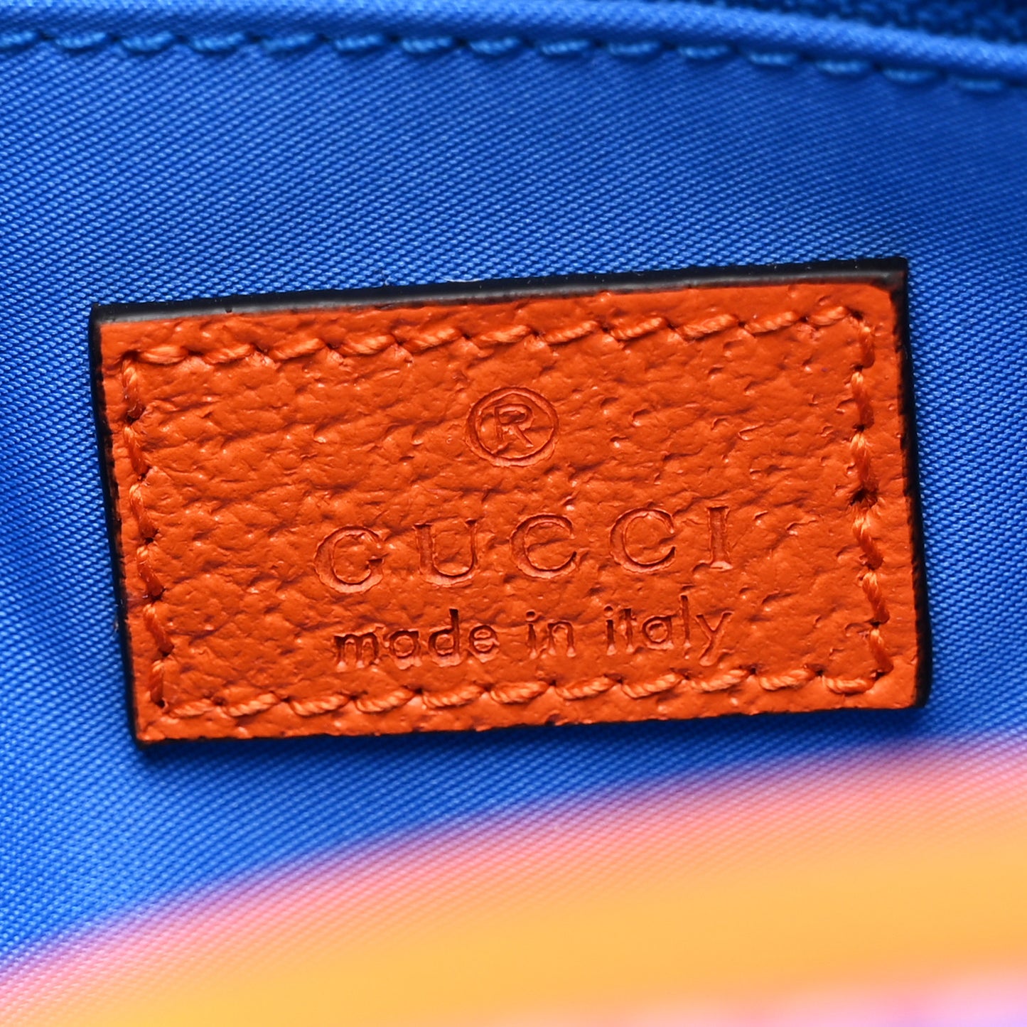 Jersey GG Monogram All Over Sporty Flap Backpack Blue Multicolor