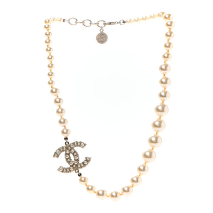 Chanel Pearl CC 100th Anniversary Necklace Light Gold 3 of 7