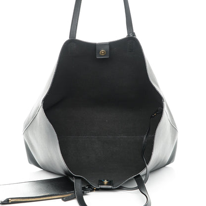 Saint Laurent Calfskin Large Shopping Tote Black 5 of 9