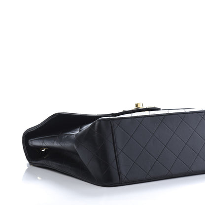 Chanel Lambskin Quilted XL Jumbo Single Flap Black 6 of 14