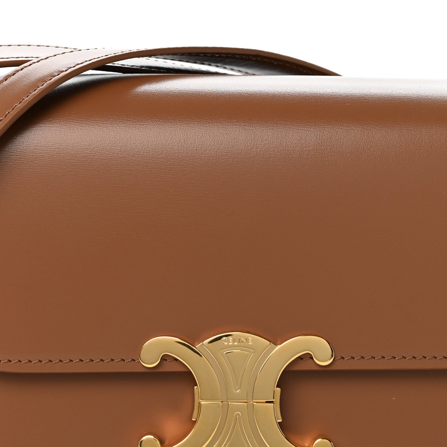 Shiny Calfskin Teen Triomphe Bronze